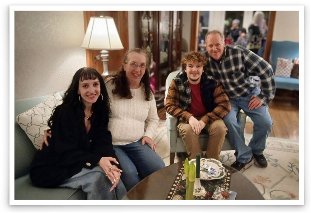 The Braz family: Mike, Diane, Jeremy, Michaela